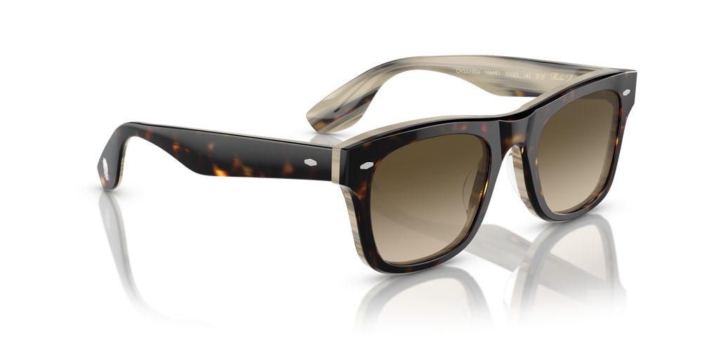 Oliver Peoples Mister Brunello con montatura 362/Corno e lenti  Verde - immagine 3