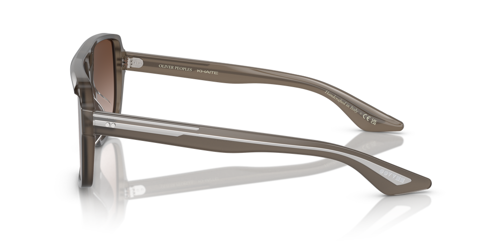 Oliver Peoples 1977C avec une monture Taupe et des verres Brun - L'image 4