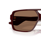 Oliver Peoples 1977C avec une monture Lie de vin et des verres Brun - Variant