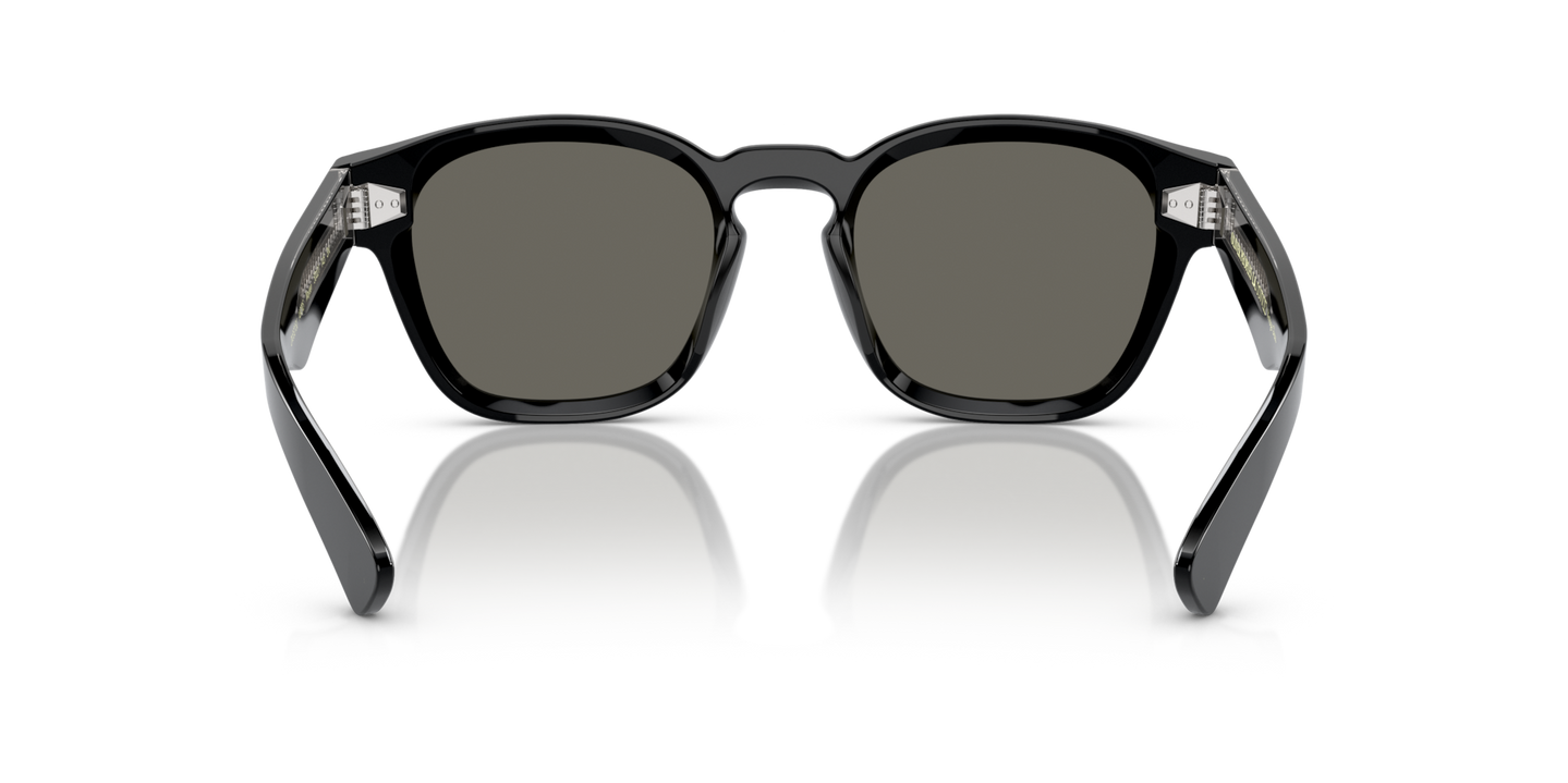 Oliver Peoples Maysen with Black frame and Grey lenses - Image Nosepads