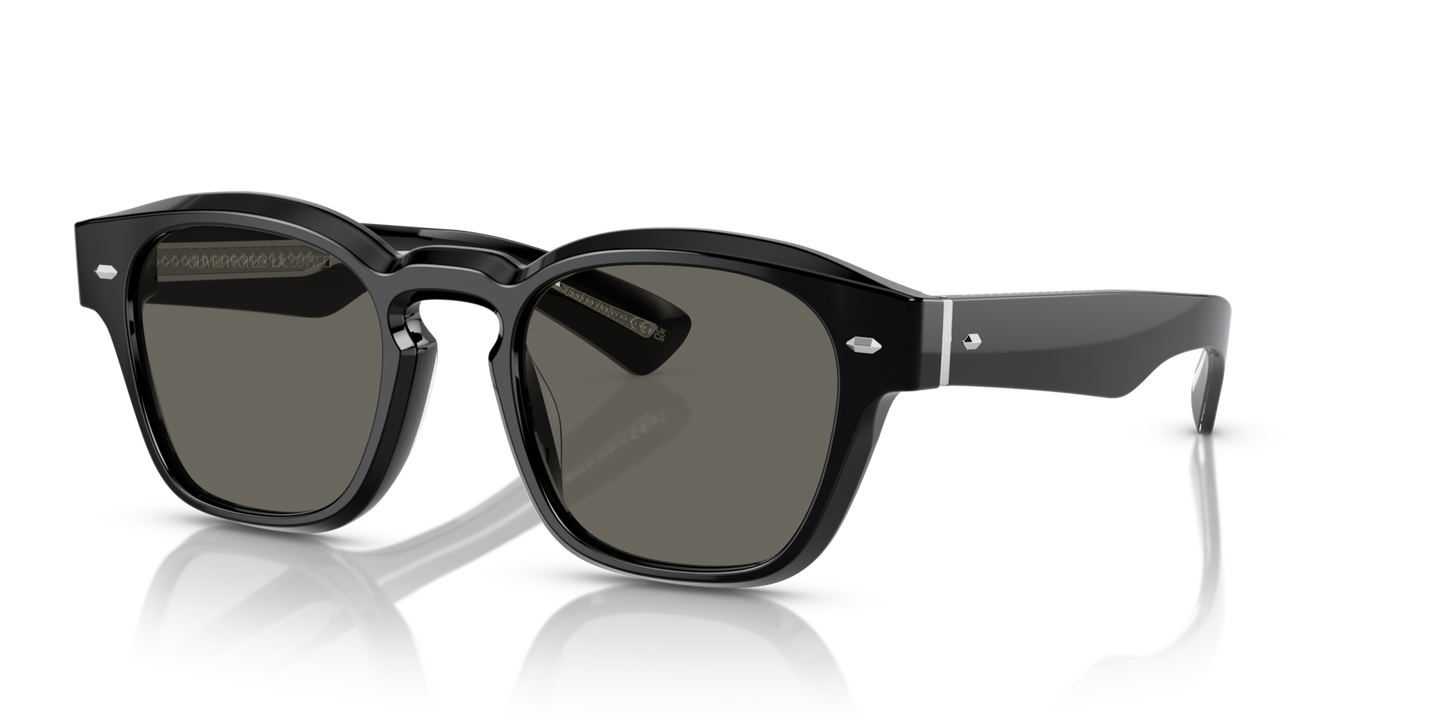 Oliver Peoples Maysen with Black frame and Grey lenses - Image Plaque