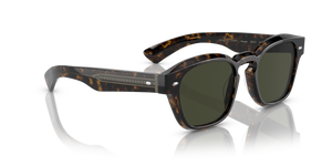 Oliver Peoples Maysen avec une monture Walnut Tortoise et des verres Vert - image 3