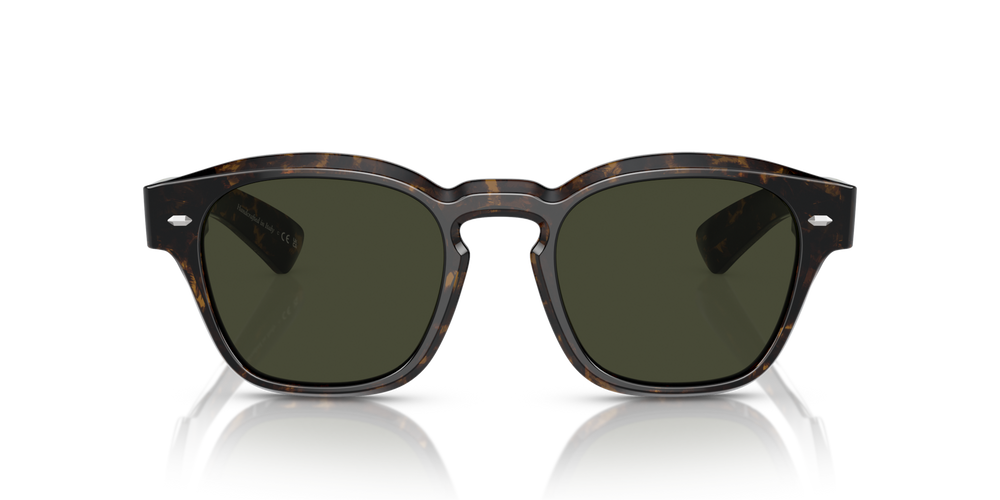 Oliver Peoples Maysen avec une monture Walnut Tortoise et des verres Vert - image 2