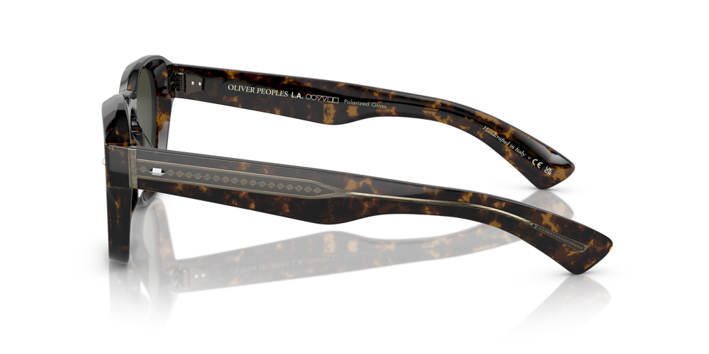 Oliver Peoples Maysen avec une monture Walnut Tortoise et des verres Vert - image 4