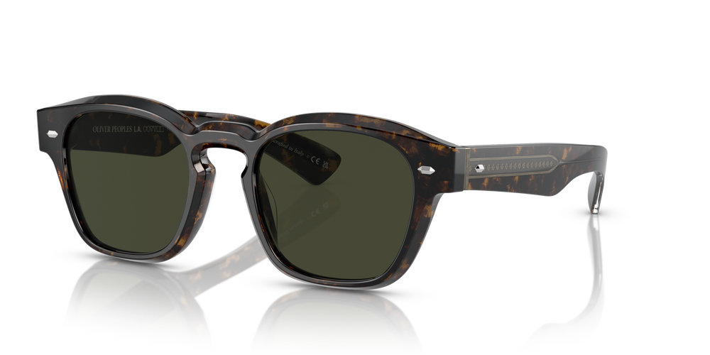 Oliver Peoples Maysen with Walnut Tortoise frame and Green lenses - image 3
