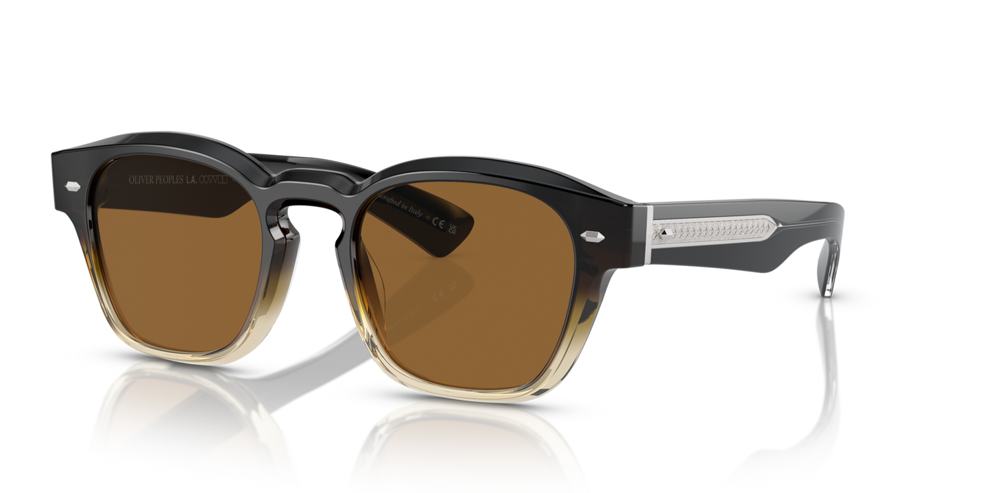 Sie Oliver Peoples Maysen mit Kona Gradient Gestell und Braun Gläsern - Bild Plättchen