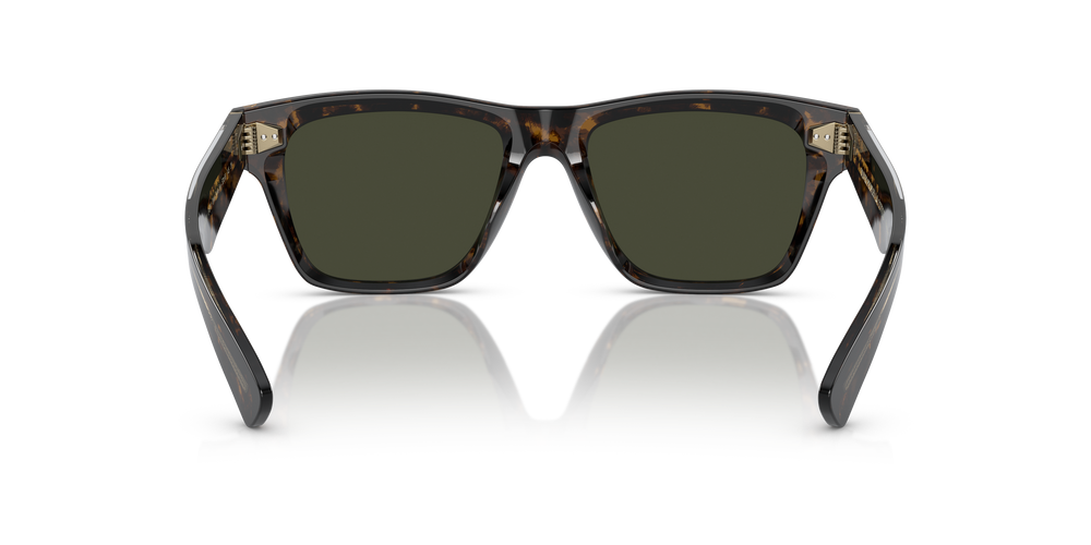 Oliver Peoples Oliver Sixties Sun with Walnut Tortoise frame and Green lenses - Image 5
