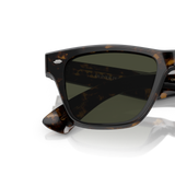 Oliver Peoples Oliver Sixties Sun with Walnut Tortoise frame and Green lenses - Variant