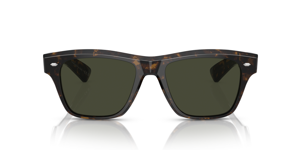 Sie Oliver Peoples Oliver Sixties Sun mit Walnut Tortoise Gestell und Grün Gläsern - bild 2