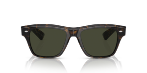 Oliver Peoples Oliver Sixties Sun with Walnut Tortoise frame and Green lenses - Image 2