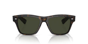 Oliver Peoples Oliver Sixties Sun with Walnut Tortoise frame and Green lenses - image 2