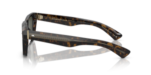 Oliver Peoples Oliver Sixties Sun with Walnut Tortoise frame and Green lenses - Image 4