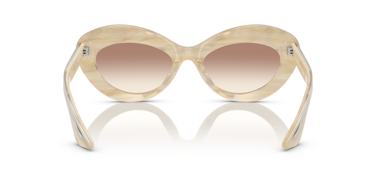 Oliver Peoples 1968C with Beige Silk frame and Brown lenses - Image Nosepads