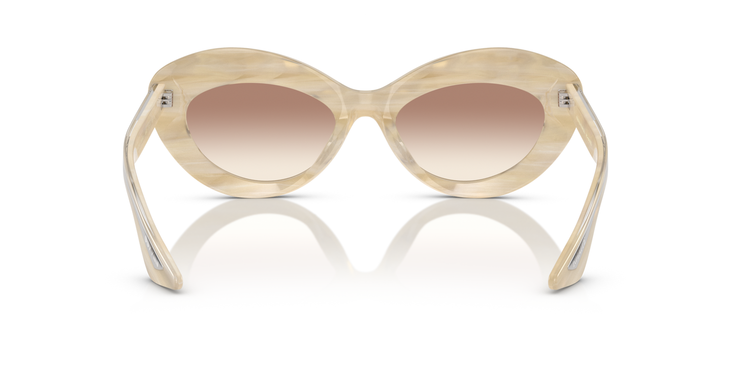 Oliver Peoples 1968C with Beige Silk frame and Brown lenses - Image Nosepads