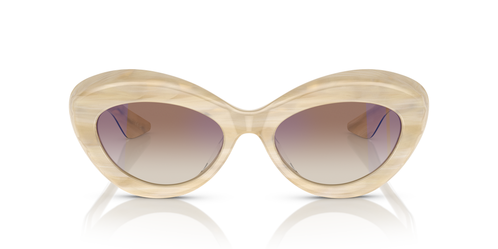 Oliver Peoples 1968C avec une monture Satiné beige et des verres Brun - L'image 2