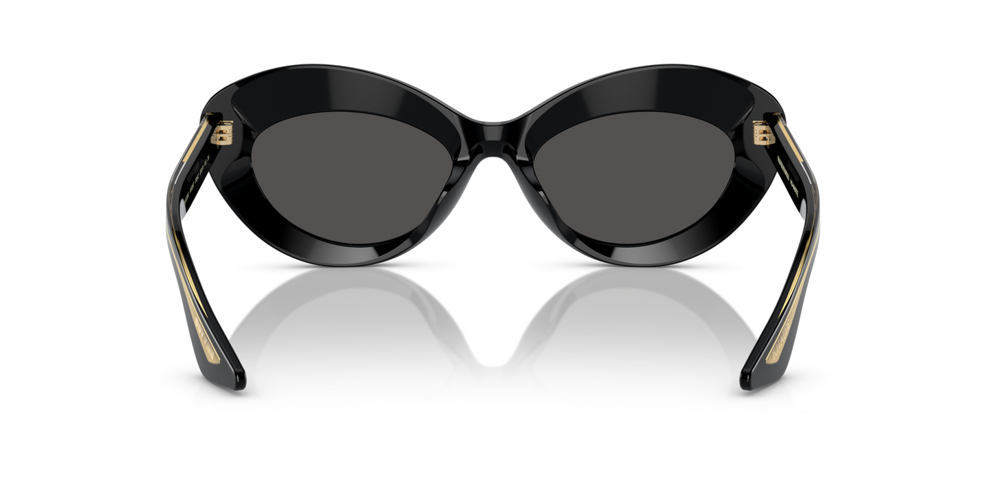 Oliver Peoples 1968C with Black frame and Grey lenses - Image Nosepads
