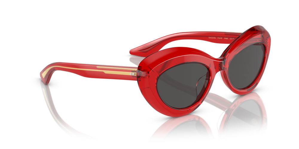 Oliver Peoples 1968C with Translucent Red frame and Grey lenses - image 3