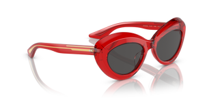 Oliver Peoples 1968C with Translucent Red frame and Grey lenses - image 3