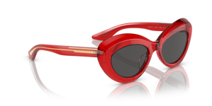 Oliver Peoples 1968C with Translucent Red frame and Grey lenses - Image 3