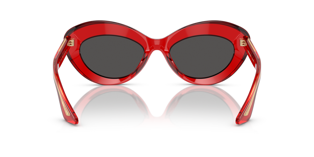 Oliver Peoples 1968C con montatura Rosso Traslucido e lenti  Grigio - L'immagine 5