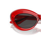 Oliver Peoples 1968C with Translucent Red frame and Grey lenses - Variant