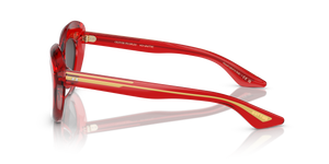 Oliver Peoples 1968C with Translucent Red frame and Grey lenses - Image 4
