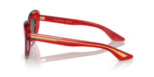 Oliver Peoples 1968C with Translucent Red frame and Grey lenses - image 4