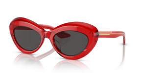 Oliver Peoples 1968C con montatura Rosso Traslucido e lenti  Grigio - L'immagine 1