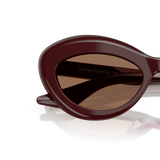 Oliver Peoples 1968C with Burgundy frame and Brown lenses - Variant