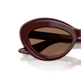 Oliver Peoples 1968C with Burgundy frame and Brown lenses - Variant