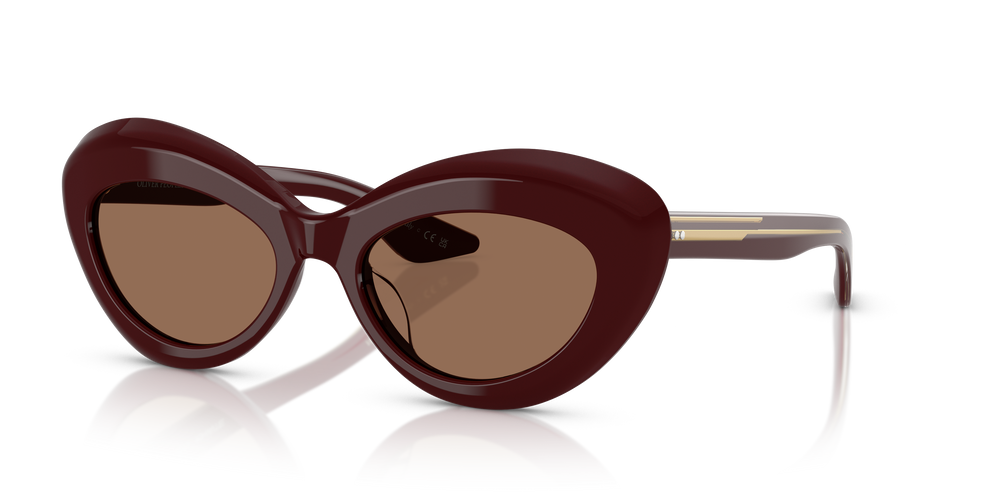 Oliver Peoples 1968C with Burgundy frame and Brown lenses - Image 2