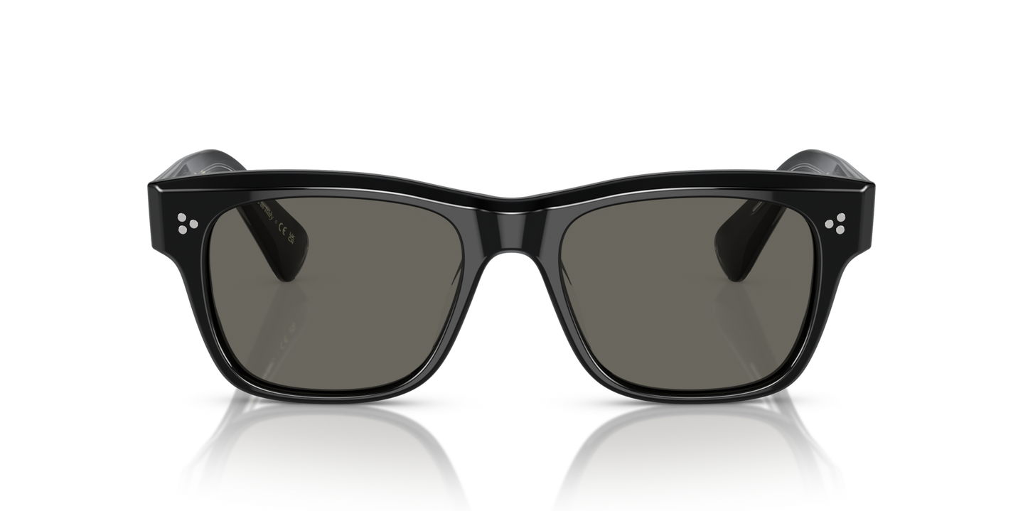 Oliver Peoples Birell Sun with Black frame and Grey lenses - Image Lenses