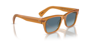 Oliver Peoples Birell Sun with Amber frame and Blue lenses - Image 3