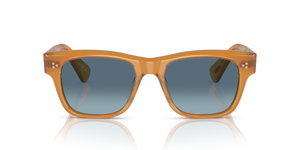 Oliver Peoples Birell Sun with Amber frame and Blue lenses - Image 2