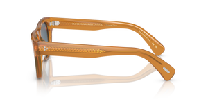 Oliver Peoples Birell Sun with Amber frame and Blue lenses - Image 4