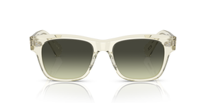 Oliver Peoples Birell Sun with Pale Citrine frame and Green lenses - Image 2