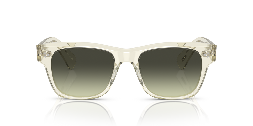 Sie Oliver Peoples Birell Sun mit Pale Citrine Gestell und Grün Gläsern - bild 2