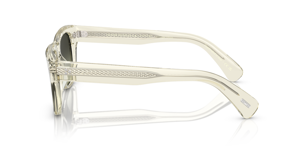 Oliver Peoples Birell Sun with Pale Citrine frame and Green lenses - Image 4