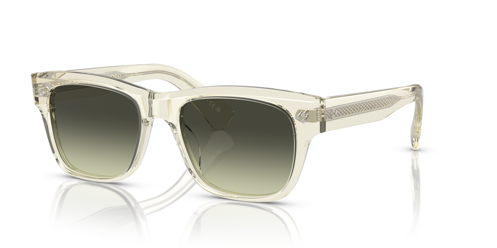Oliver Peoples Birell Sun with Pale Citrine frame and Green lenses - image 5