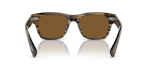 Oliver Peoples Birell Sun avec une monture Olive Smoke et des verres Brun - L'image 5