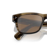 Oliver Peoples Birell Sun with Olive Smoke frame and Brown lenses - Variant