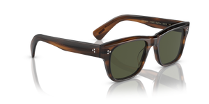 Sie Oliver Peoples Birell Sun mit Tortoise Toskana Gestell und Grün Gläsern - Das Bild 3
