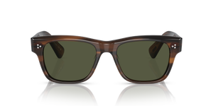 Oliver Peoples Birell Sun with Tuscany Tortoise frame and Green lenses - Image 2