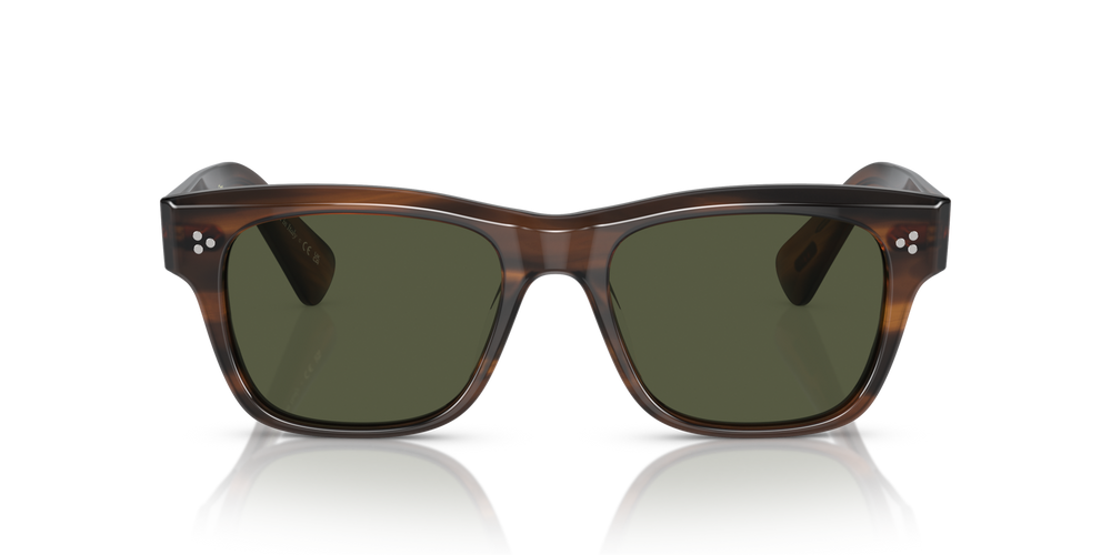 Oliver Peoples Birell Sun with Tuscany Tortoise frame and Green lenses - image 2