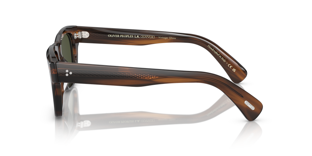 Oliver Peoples Birell Sun with Tuscany Tortoise frame and Green lenses - Image 4