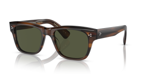 Oliver Peoples Birell Sun with Tuscany Tortoise frame and Green lenses - image 1