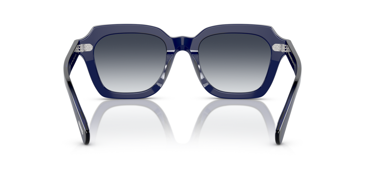 Oliver Peoples Kienna with Denim frame and Grey lenses - Image Nosepads