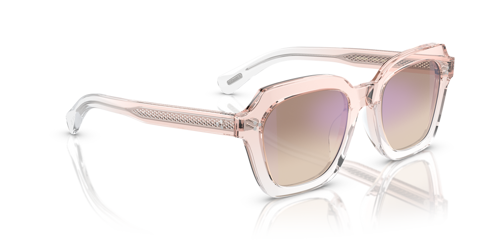 Oliver Peoples Kienna avec une monture Soie claire/cristal dégradé et des verres Brun - L'image 3