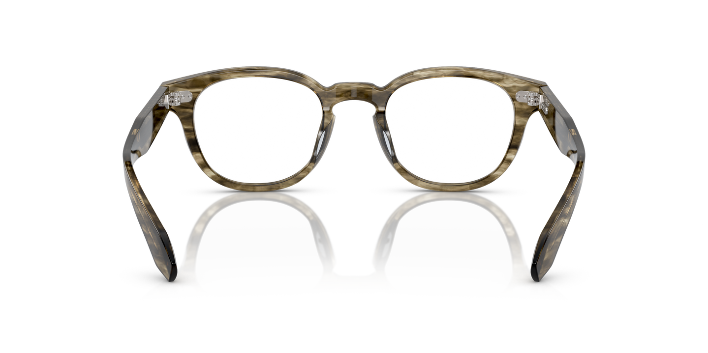 Oliver Peoples N.01 の ソフトオリーブバーク フレーム | Oliver