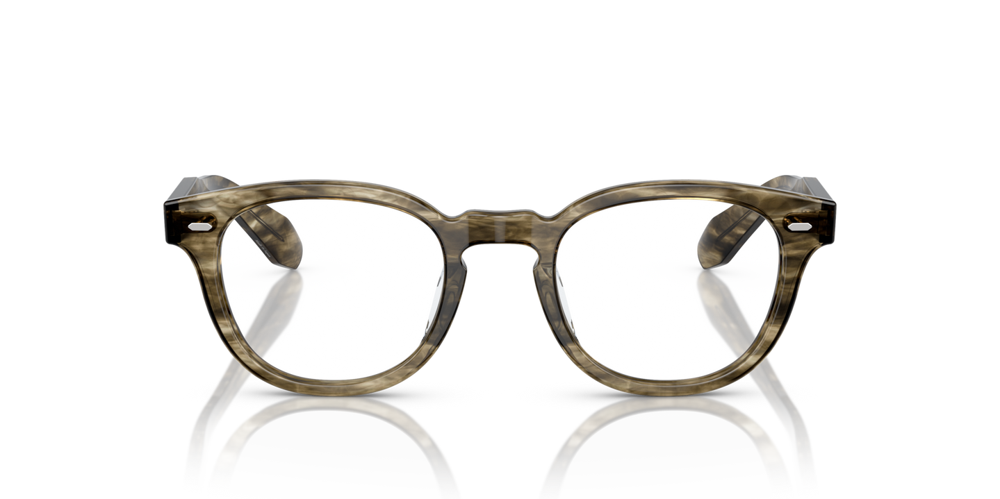 Oliver Peoples N.01 with Soft Olive Bark frame - Image Material 